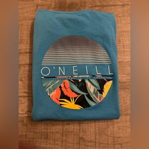 O’Neill Blue Graphic Long Sleeve T-Shirt Size L